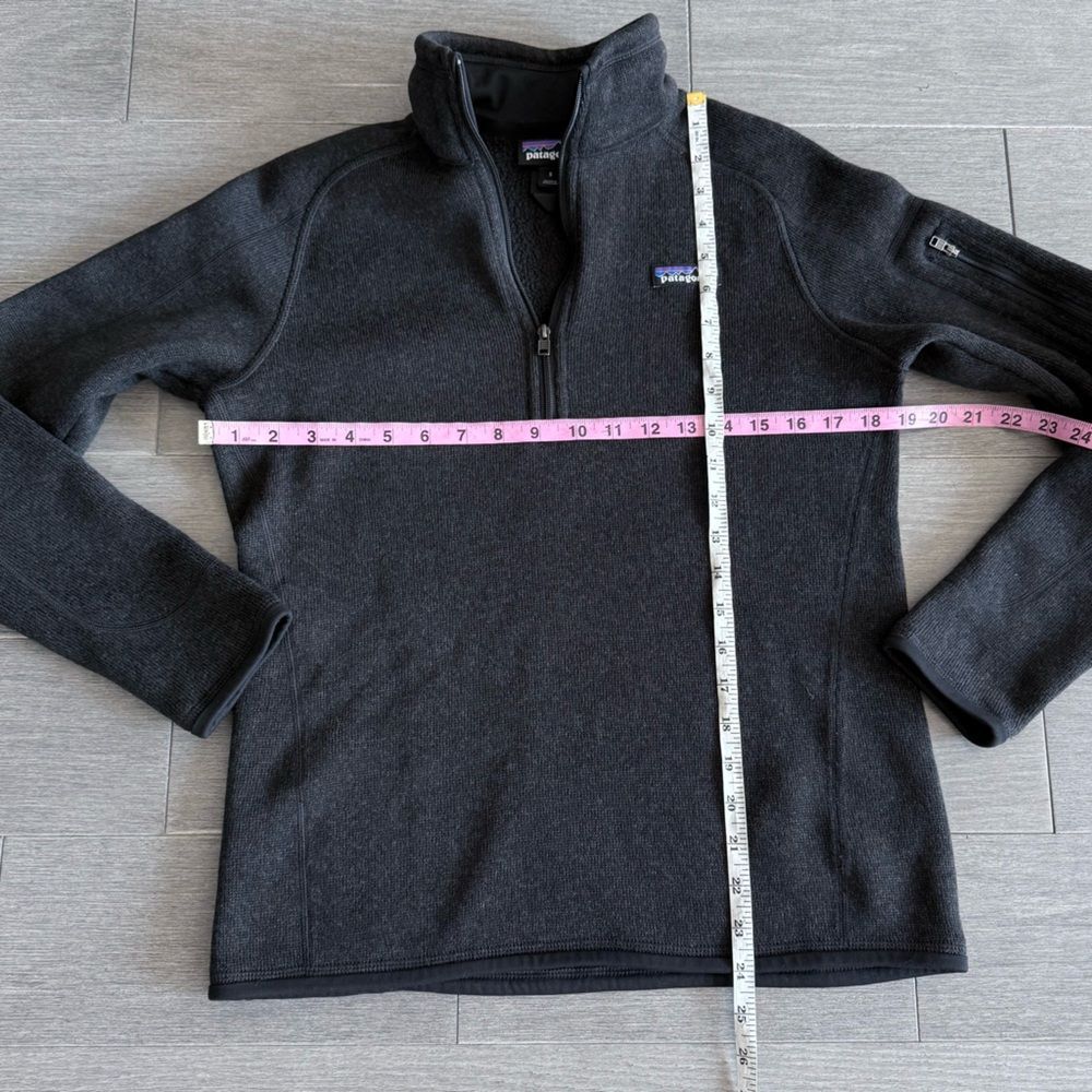 Patagonia Women's Better Sweater 1/4-Zip Fleece Black S Small 25617 Sweatshirt - Picture 12 of 13